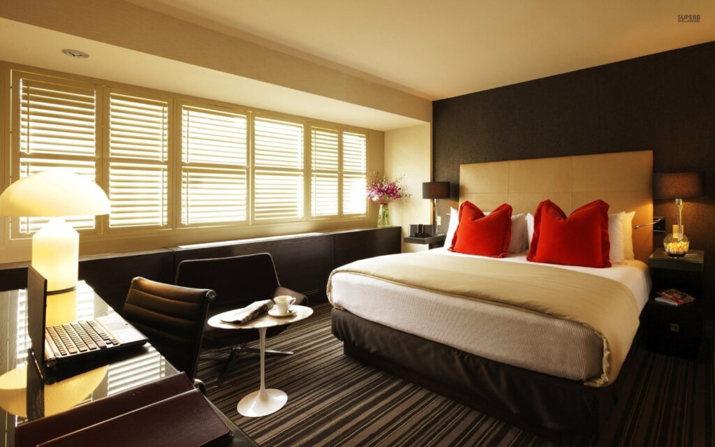 130 Hotel room bed desk laptop photography 1920x1200 wallpaper12513 1024x640